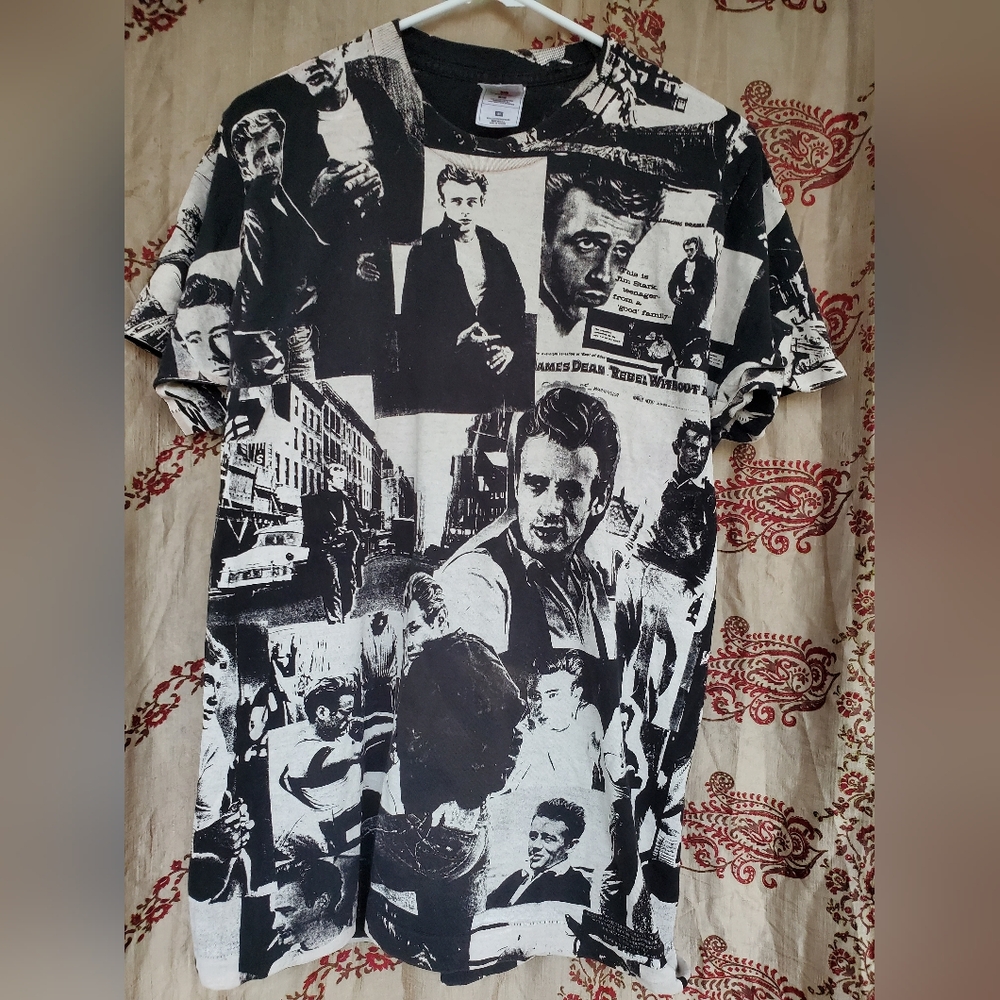 Rare 1993 Vintage James Dean all-over print t-shirt
